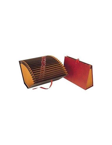 ARCHIVADOR ACORDEON 4º BURDEOS