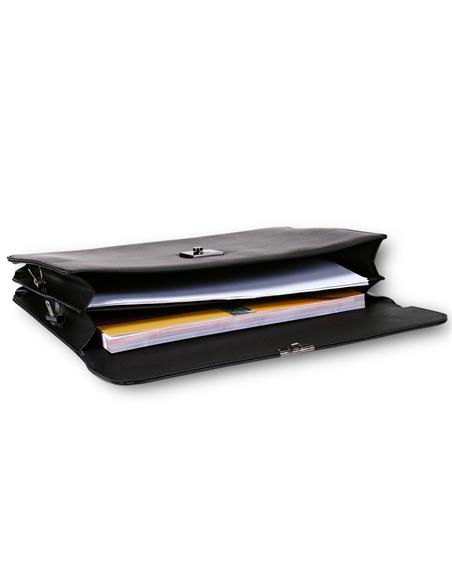 CARPETA DOCUM. 2 BOLS. NEGRA 31371