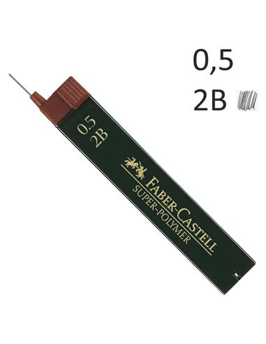 TUBO MINAS 0.5 FABER 2B SUPER-POLYMER