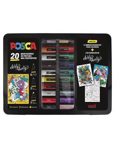 MALETIN 20 ROTULADORES POSCA 182634820