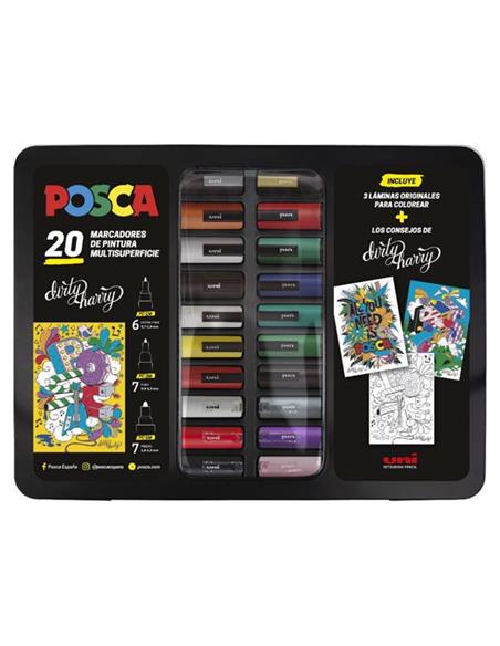 MALETIN 20 ROTULADORES POSCA 182634820