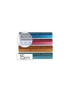 REGLA COLORES ALUMINIO 15 CM CDS