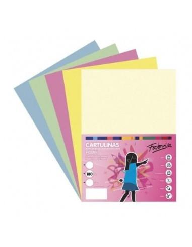 CARTULINA 180 GR 50x65 25H SURT. PAST. 17035