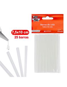 BARRAS COLA TRANSP. 7,5MM 00058400 B/25