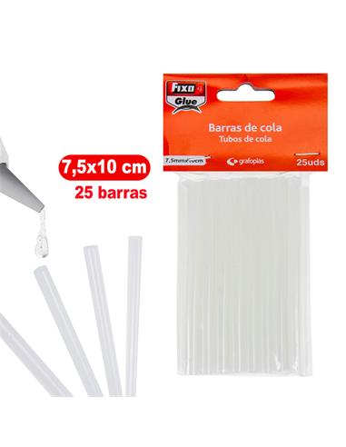 BARRAS COLA TRANSP. 7,5MM 00058400 B/25