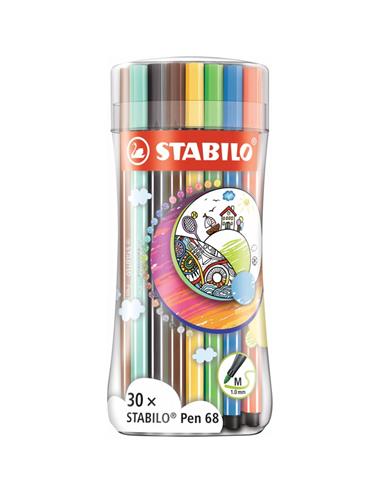 ESTUCHE 30 STABILO 6830-4 PEN 68