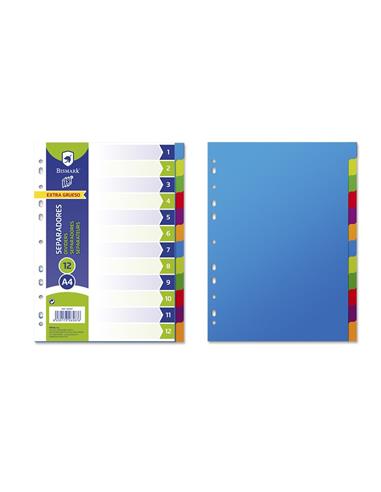 SEPARADOR A4 12 DEP. EXTRA 326587 BISMARK