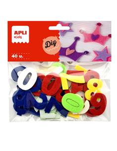 BOLSA 40 NUMEROS ADHES. FIELTRO 18242