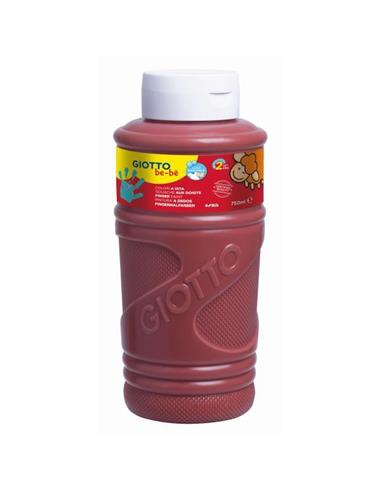 PINTURA DEDOS GIOTTO 750 ML. MARRON