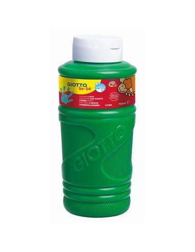 PINTURA DEDOS GIOTTO 750 ML. VERDE