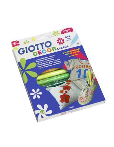 C/ROTULADOR GIOTTO 12/C TEXTILE 494900