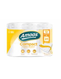 PAPEL HIGIENICO AMOOS COMPACT PACK 12